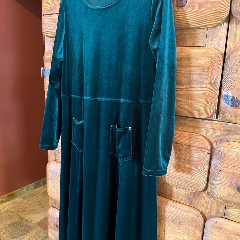Crush velvet dress